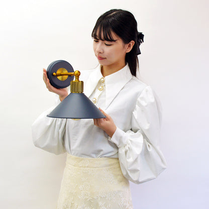 玄関灯 ネイビーゴールド ポーチライト 防雨 屋外用　model02-navygold