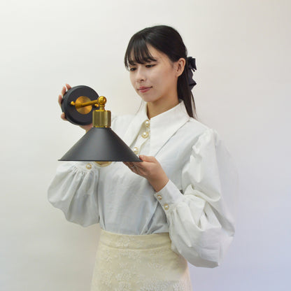玄関灯 ブラックゴールド ポーチライト 防雨 屋外用　model02-blackgold