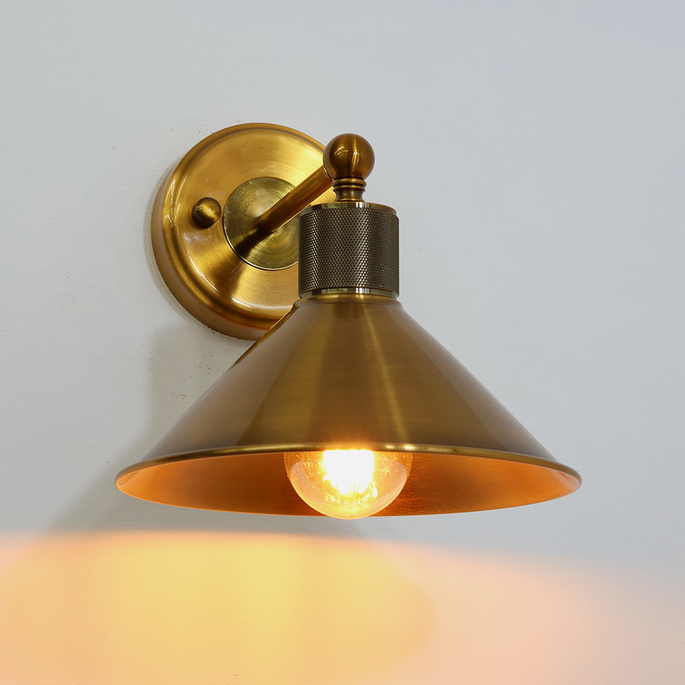 玄関灯 真鍮色ALLゴールド ポーチライト 防雨 屋外用　model02-allgold