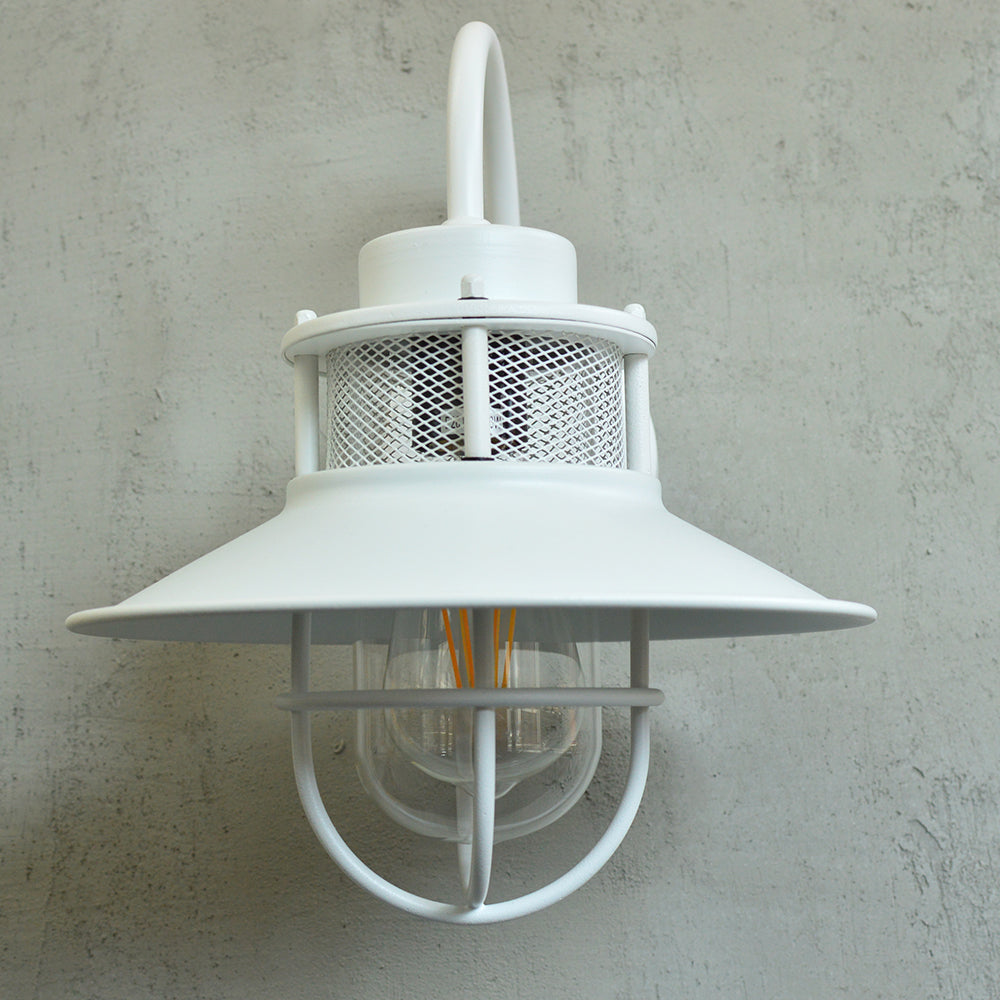 玄関灯 ホワイト ポーチライト 防雨 屋外用 model03-white