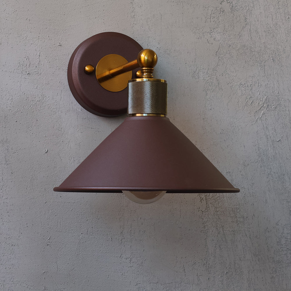 玄関灯 ブラウンゴールド ポーチライト 防雨 屋外用　model02-browngold