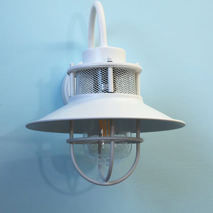 玄関灯 ホワイト ポーチライト 防雨 屋外用 model03-white