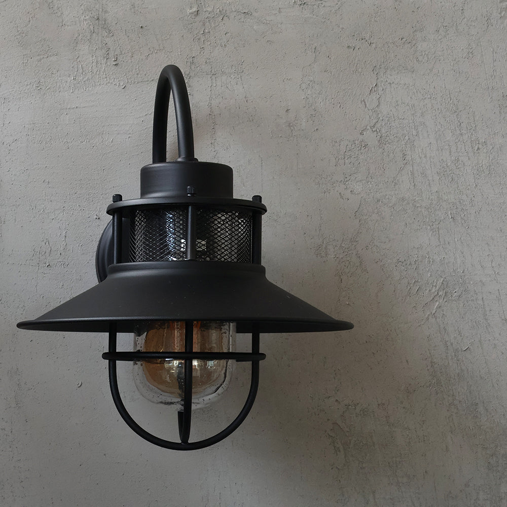 玄関灯 ブラック ポーチライト 防雨 屋外用 model03-black