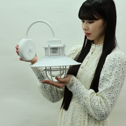 玄関灯 ホワイト ポーチライト 防雨 屋外用 model03-white